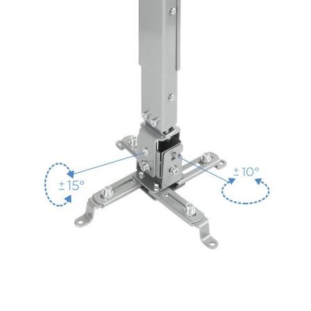 Tooq Soporte de Techo para Proyector PJ2012T-S Inclinable Plata